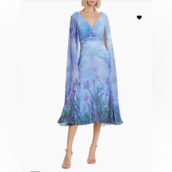 Wispy chiffon midi-dress - Picture 3 of 6